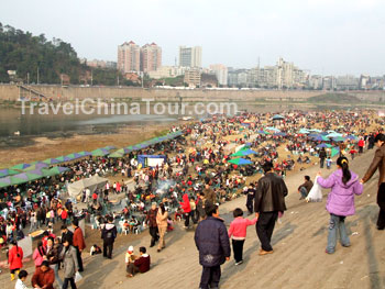 Chinese new year celebration dazhou square