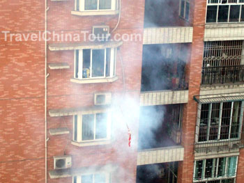 Neighbors shooting firecrackers