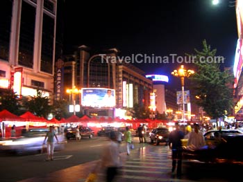 guilin night market shopping