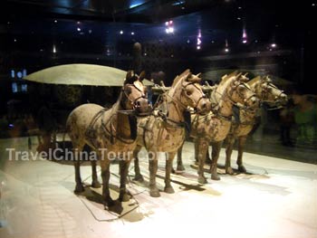 Bronze chariot horses