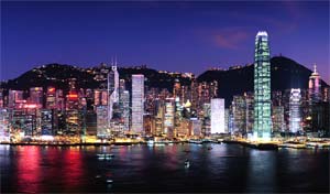 hong kong at night